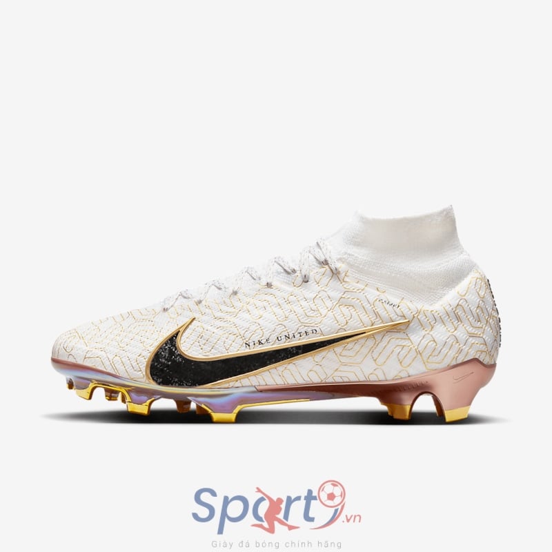 Nike Mercurial Superfly 9 Elite FG - Trắng/Vàng/Đen- HJ0707-100