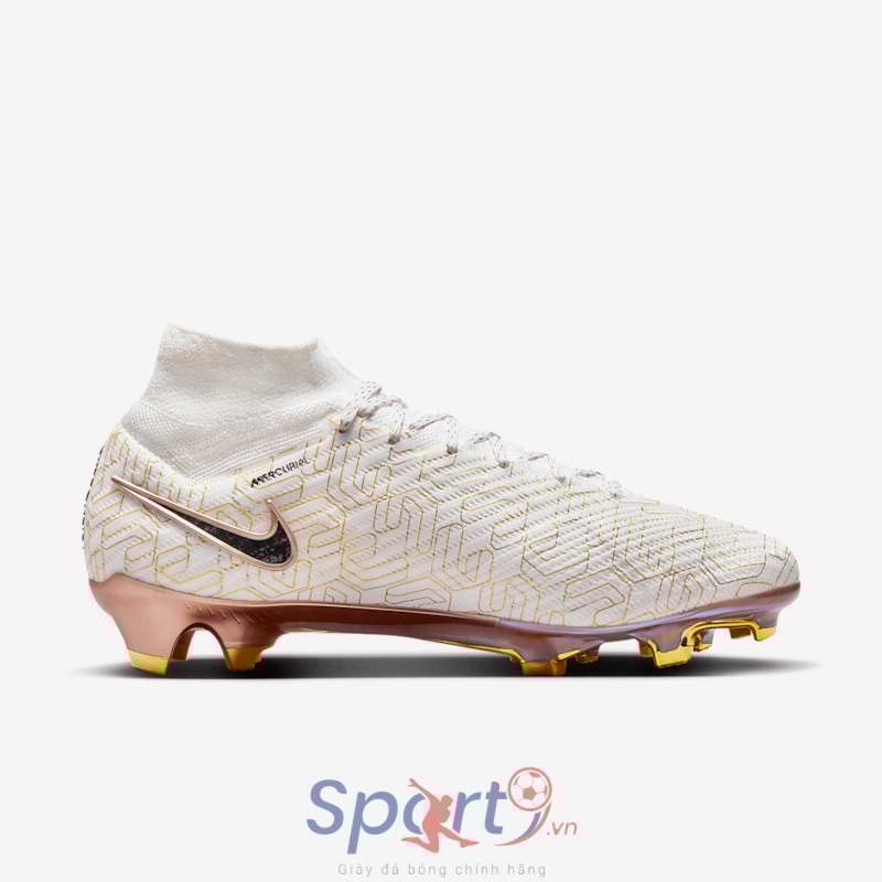 Nike Mercurial Superfly 9 Elite FG - Trắng/Vàng/Đen- HJ0707-100