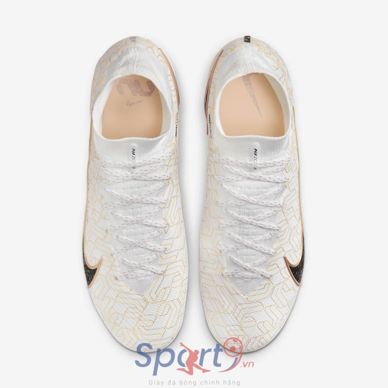 Nike Mercurial Superfly 9 Elite FG - Trắng/Vàng/Đen- HJ0707-100