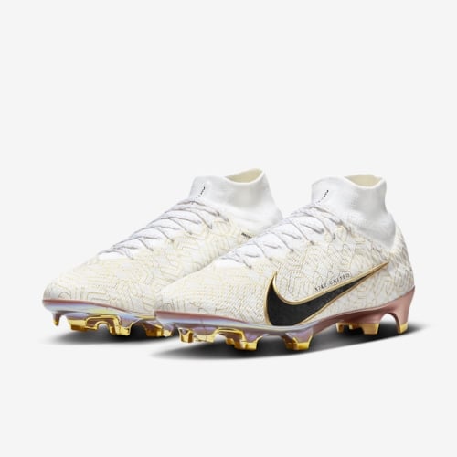 Nike Mercurial Superfly 9 Elite FG - Trắng/Vàng/Đen- HJ0707-100