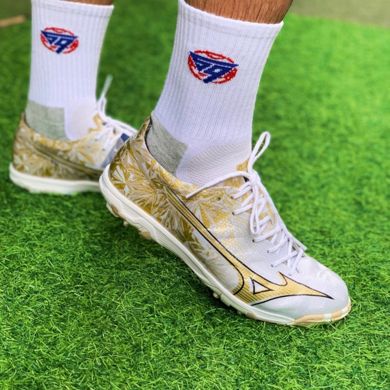 Mizuno Alpha Elite AS - P1GD246250 - Trắng/Vàng