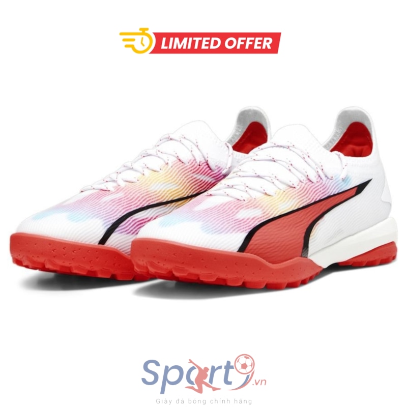 PUMA Ultra Ultimate Cage TT Breakthrough - Trắng/Đỏ - 107502 01