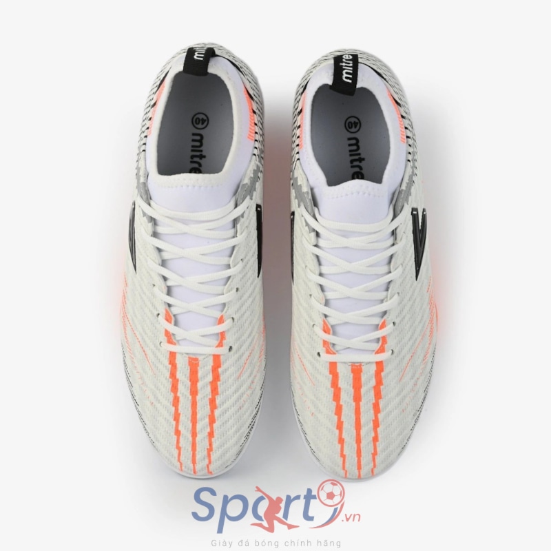 GIÀY ĐÁ BÓNG CỎ NHÂN TẠO MITRE MT-100795 - MÀU TRẮNG CAM