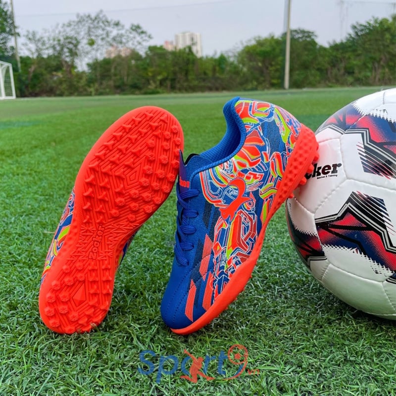 Giày đá bóng trẻ em Zocker Kiên Cường - Xanh Cam