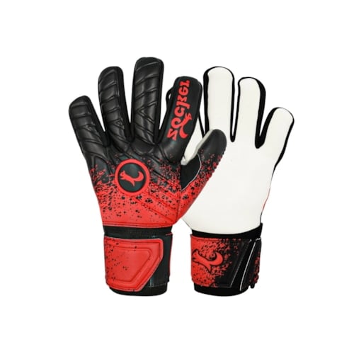 Găng Tay Thủ Môn Zocker Gloves Spencer - Đen Đỏ