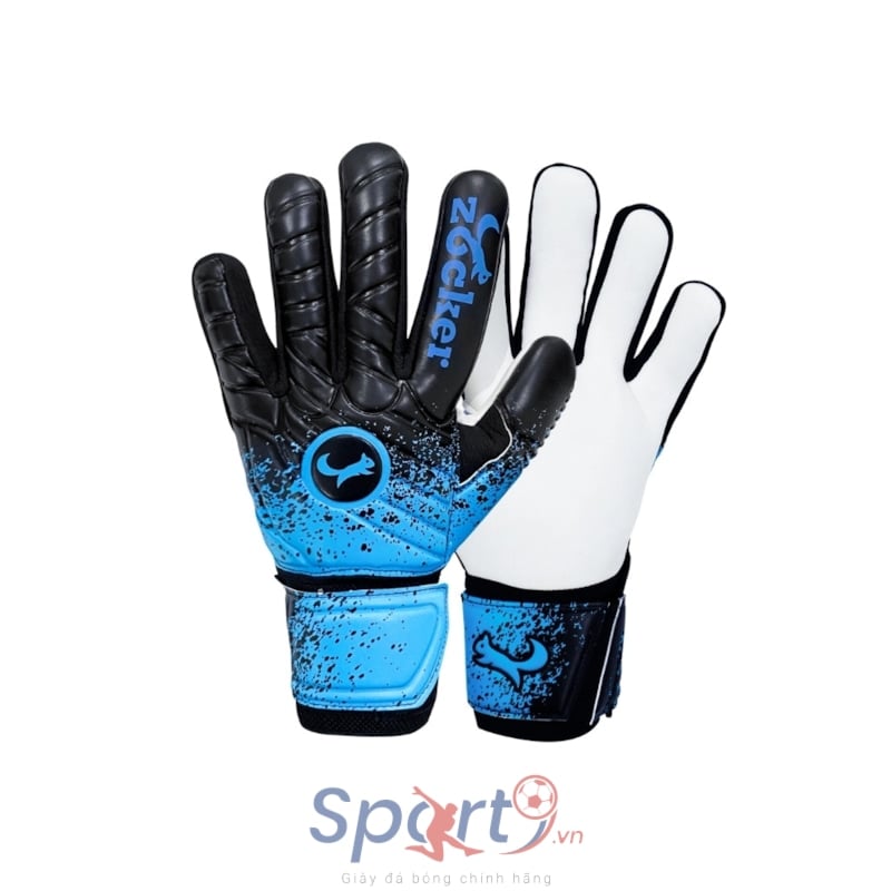 Găng Tay Thủ Môn Zocker Gloves Spencer - Đen Xanh