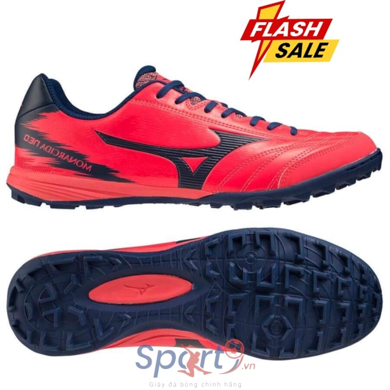 Mizuno Monarcida Neo Sala Pro TF - Q1GB232163 - Đỏ/ Xanh Tím Than