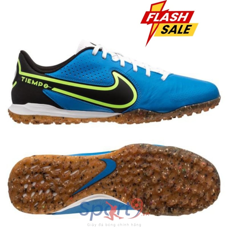 Nike Tiempo Legend 9 Academy TF Small Sided - Xanh/Đen - DA1191-403