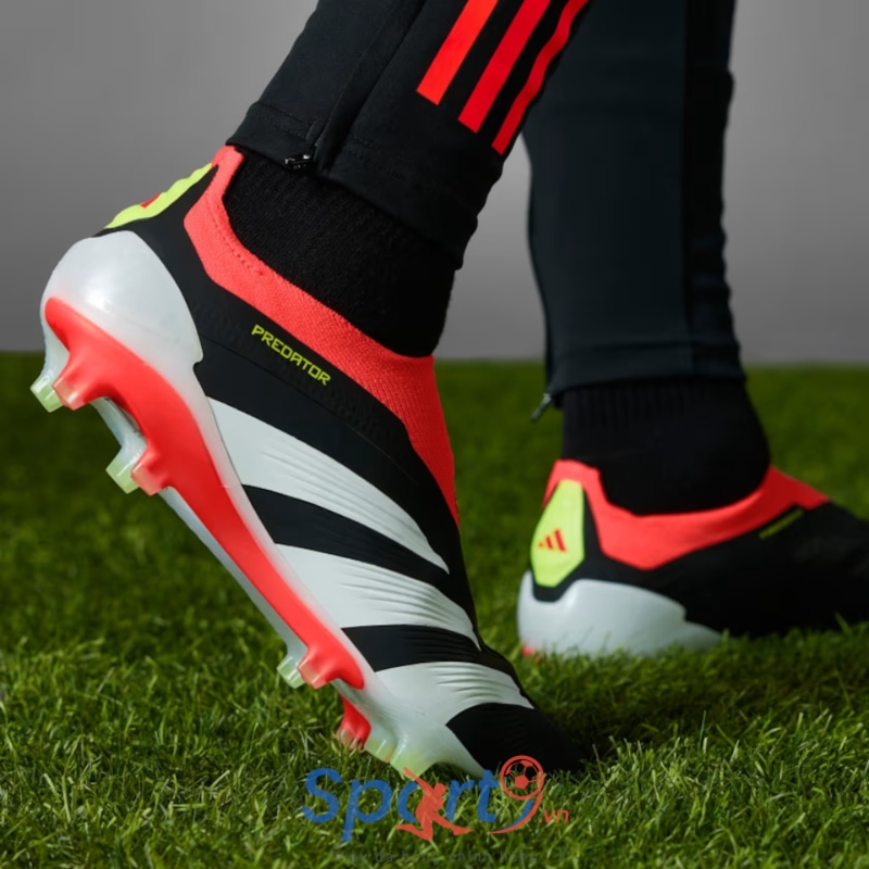 adidas Predator Elite FG Không Dây- Đen/Đỏ/Vàng - IE1805