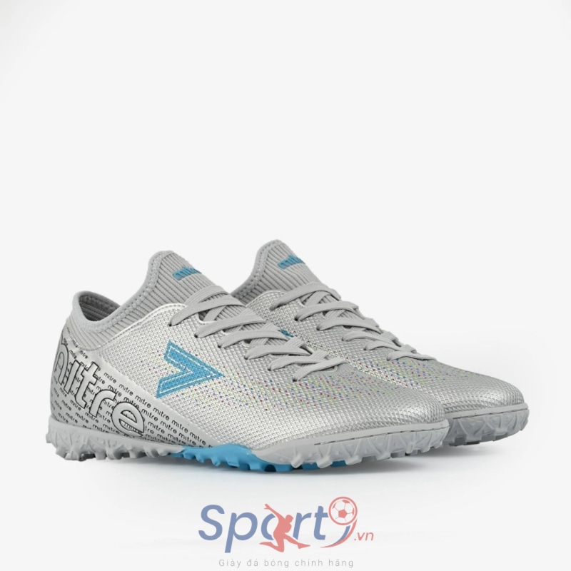 GIÀY ĐÁ BÓNG CỎ NHÂN TẠO MITRE MT-011010 - BẠC XÁM