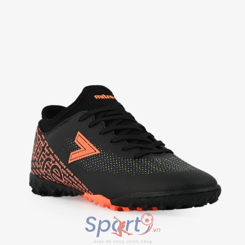 GIÀY ĐÁ BÓNG CỎ NHÂN TẠO MITRE MT-011010 - ĐEN CAM