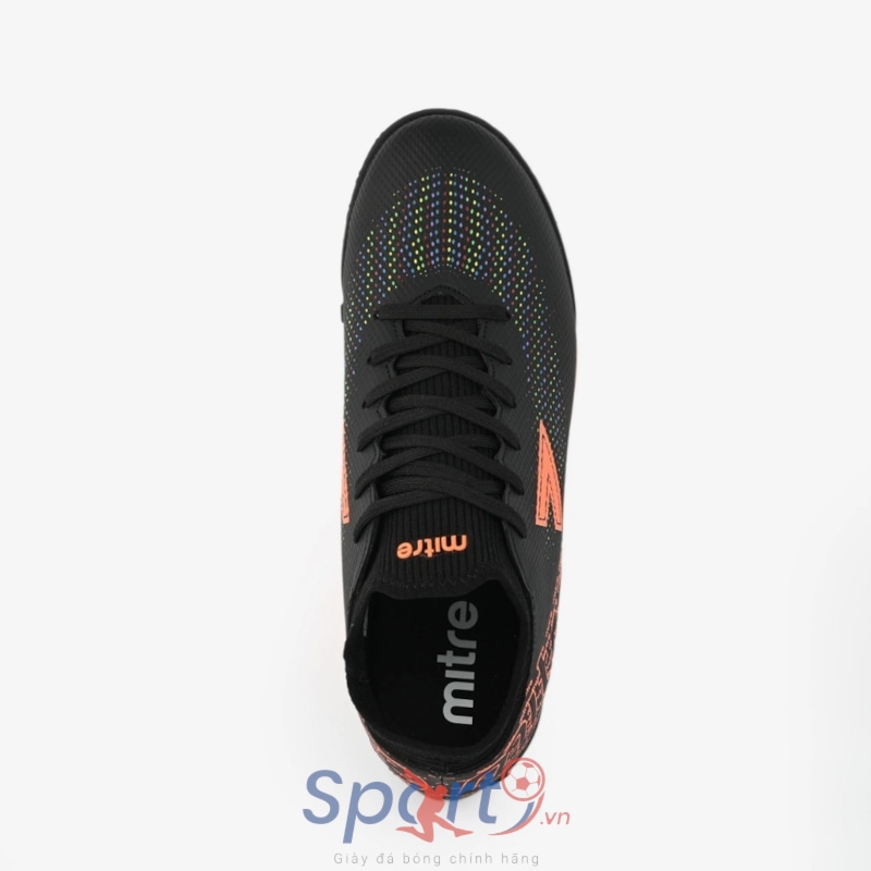 GIÀY ĐÁ BÓNG CỎ NHÂN TẠO MITRE MT-011010 - ĐEN CAM