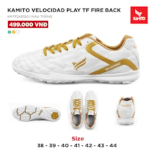 Kamito Velocidad Play TF Fire Back - KMTF240150 - Trắng Vàng