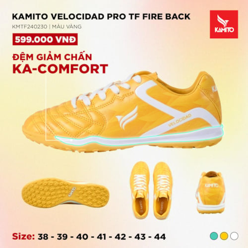 Kamito Velocidad Pro TF Fire Back - KMTF240230 - Màu Vàng