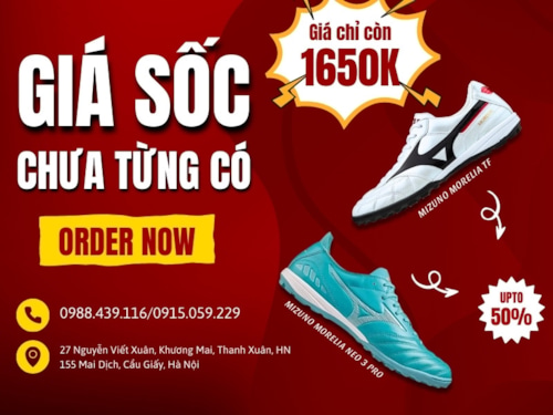 Giảm giá đến 50%: Nên chọn Mizuno Morelia TF hay Mizuno Morelia Neo 3 Pro?
