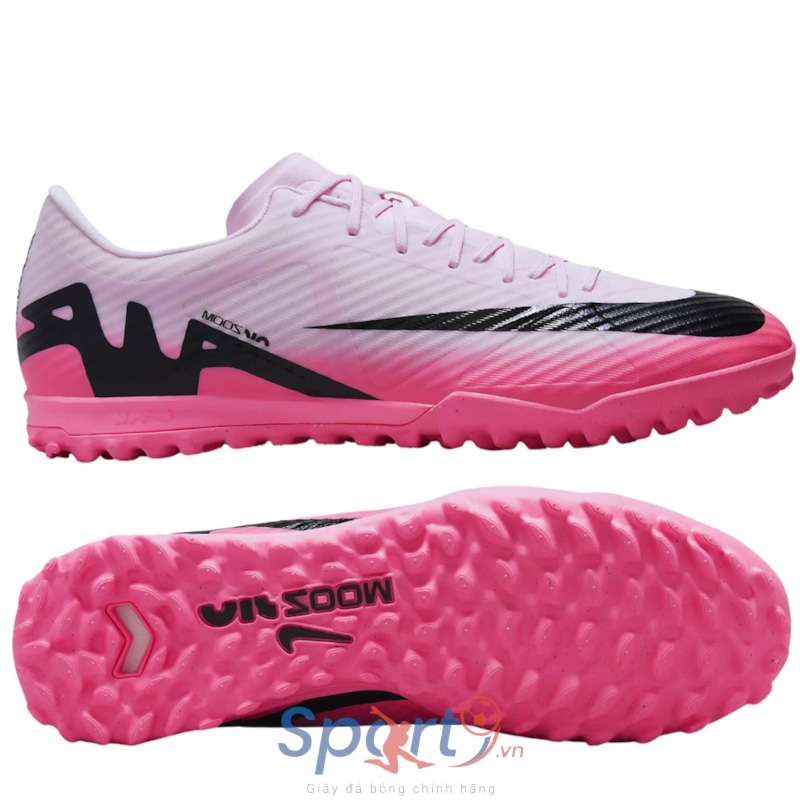 Nike Zoom Mercurial Vapor 15 Academy TF Mad Brilliance - Hồng/Đen - DJ5635-601