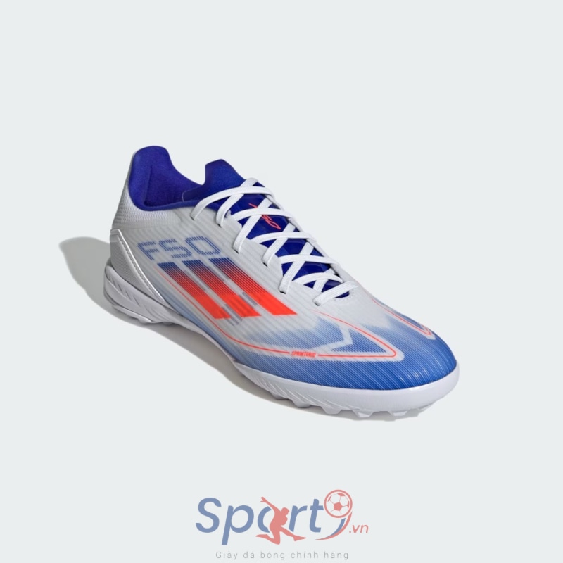 adidas F50 League Advancement TF - Trắng/Xanh - IF1343
