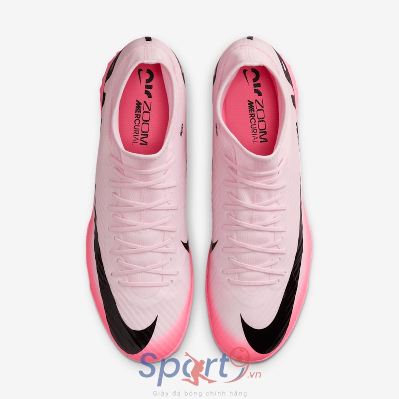 Nike Zoom Mercurial Superfly 9 Academy TF - Hồng/Đen - DJ5629-601