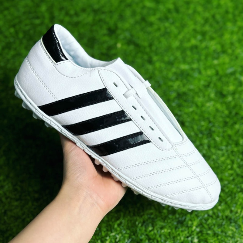 [Loại 1] Giày đá bóng 3 sọc - Màu Trắng/Đen