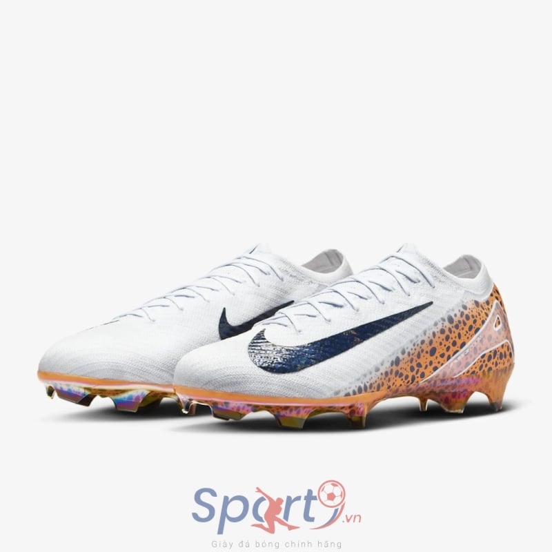 Nike Mercurial Vapor 16 Elite FG Electric - Trắng/Cam/Đen - FQ8680-900