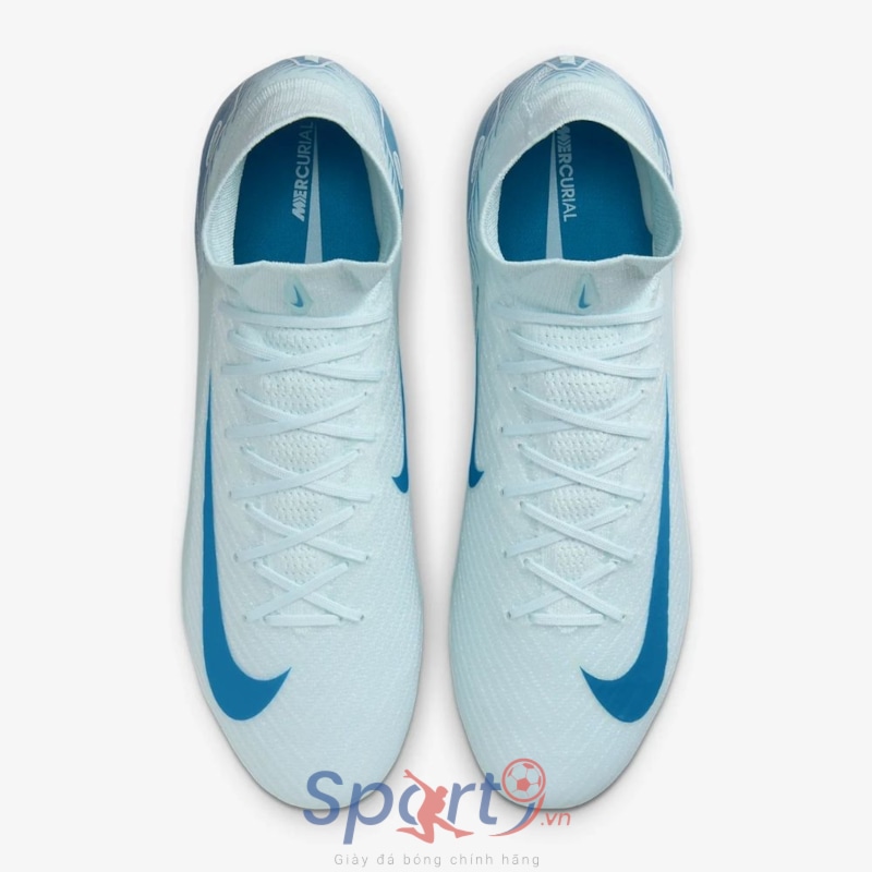 Nike Mercurial Superfly 10 Elite FG FQ1454-400 Xanh Trắng