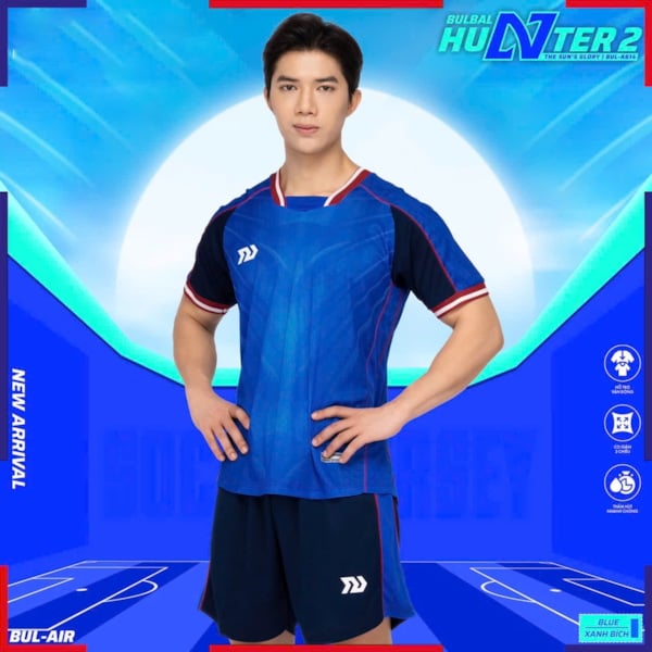 Bộ Quần Áo Bóng Đá Bulbal Hunter 2 Xanh Dương