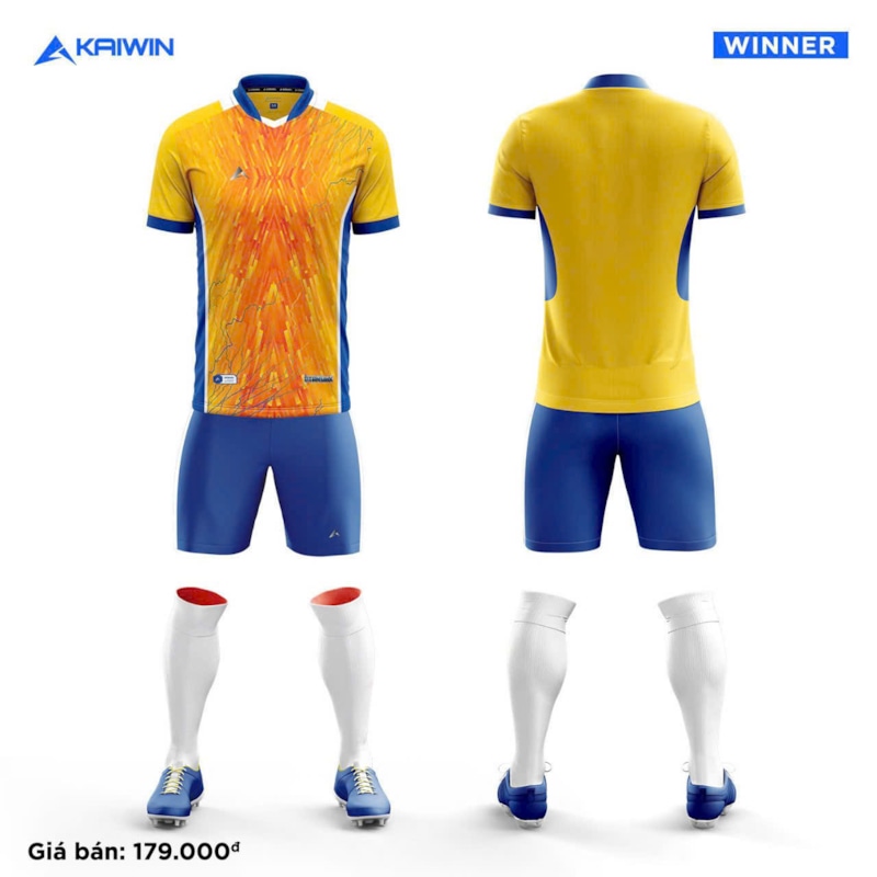 BỘ QUẦN ÁO BÓNG ĐÁ  KAIWIN WINDER VÀNG XANH