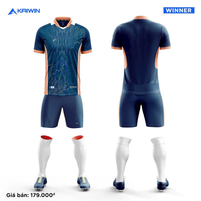 BỘ QUẦN ÁO BÓNG ĐÁ  KAIWIN WINNER XANH THAN