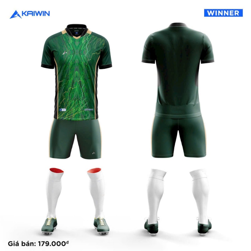 BỘ QUẦN ÁO BÓNG ĐÁ  KAIWIN WINNER XANH LÁ 