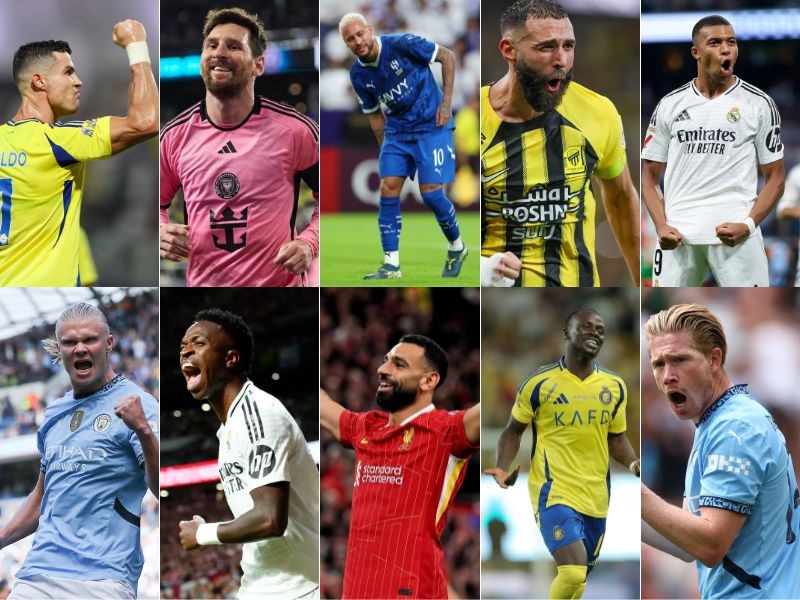 Top 10 cầu thủ bóng đá được trả lương cao nhất thế giới năm 2024