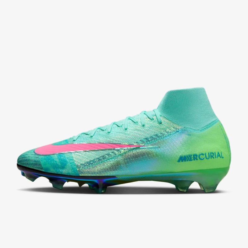 Nike Mercurial Superfly 10 Elite Cosmic Speed FG - Xanh Hồng - FQ8309-300