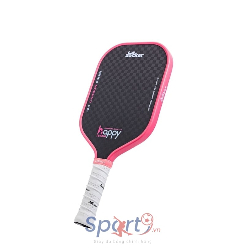 Vợt Pickleball Zocker Happy HP3 Premium Quality - Màu Hồng