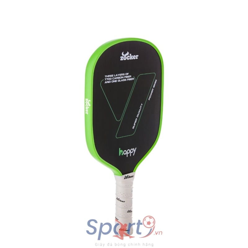 Vợt Pickleball Zocker Happy HP2 Super Quality - Xanh Lá