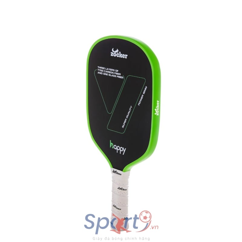 Vợt Pickleball Zocker Happy HP2 Super Quality - Xanh Lá