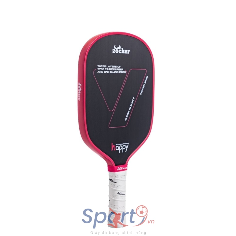 Vợt Pickleball Zocker Happy HP2 Super Quality - Màu Hồng