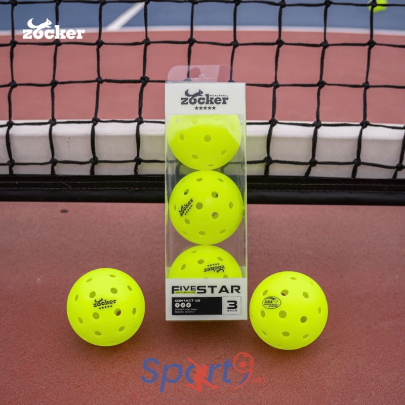 Quả bóng thi đấu Pickleball Zocker Five Star