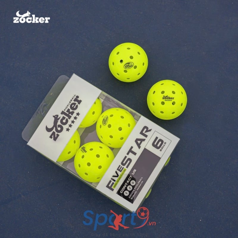 Quả bóng thi đấu Pickleball Zocker Five Star