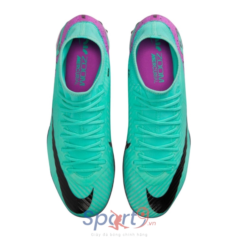 Nike Zoom Mercurial Superfly 9 Academy TF - Xanh Lơ/Tím - DJ5629-300