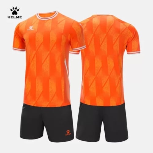 Bộ quần áo bóng đá Kelme họa tiết hình thang - 8251zb1007- Màu Cam