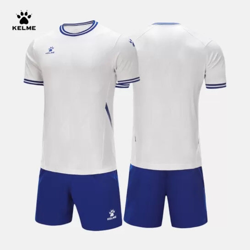 Bộ quần áo bóng đá Kelme họa tiết hình thang - 8251zb1007- Màu Trắng