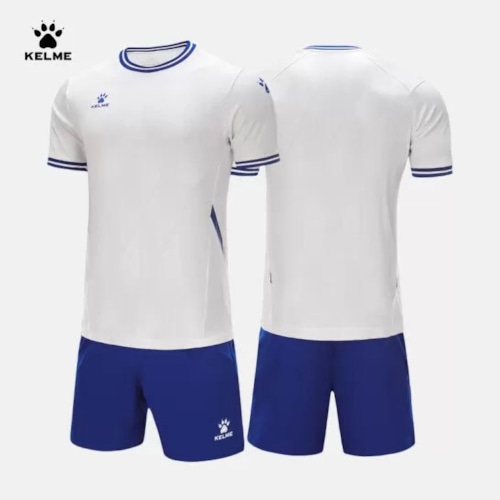 Bộ quần áo bóng đá Kelme họa tiết hình thang - 8251zb1007- Màu Trắng