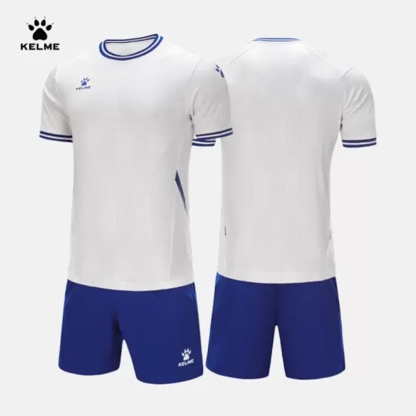 Bộ quần áo bóng đá Kelme họa tiết hình thang - 8251zb1007- Màu Trắng