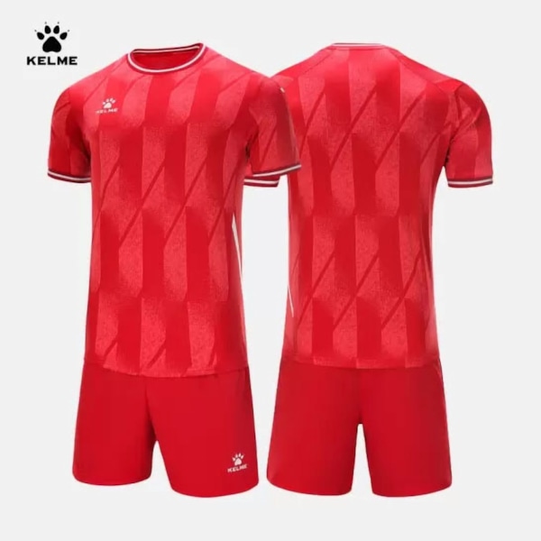 Bộ quần áo bóng đá Kelme họa tiết hình thang - 8251zb1007- Màu Đỏ