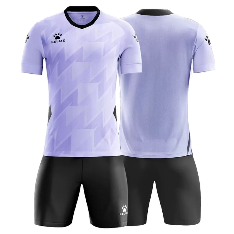 Bộ quần áo bóng đá Kelme họa tiết W - 8351zb1084 - Màu Tím