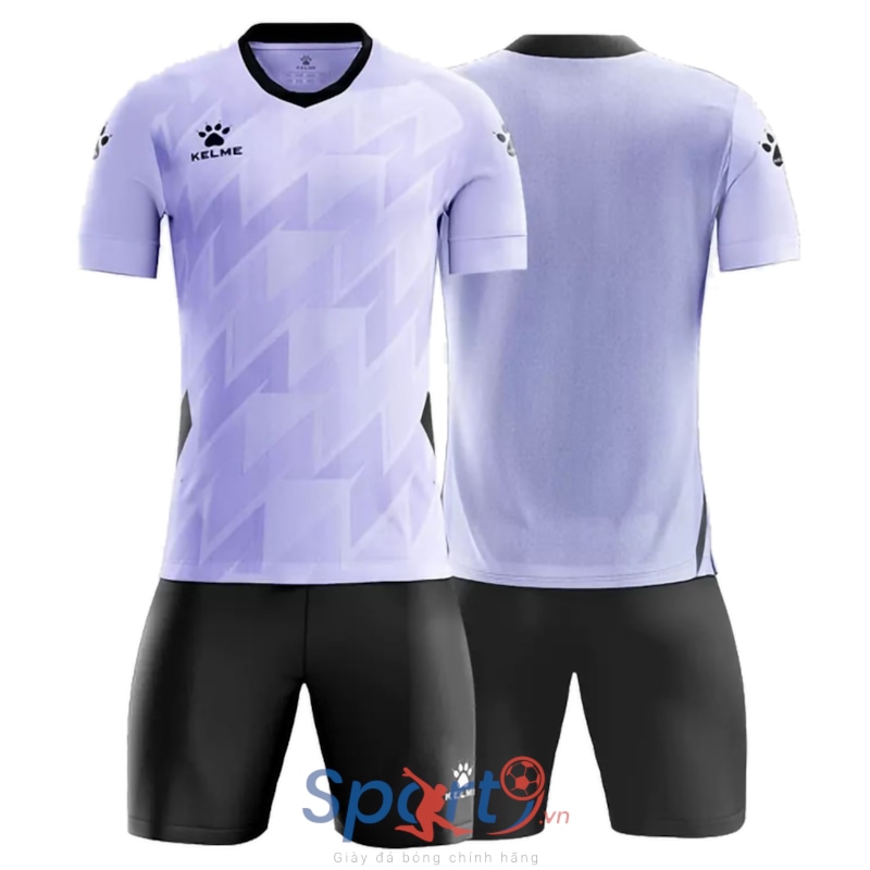 Bộ quần áo bóng đá Kelme họa tiết W - 8351zb1084 - Màu Tím