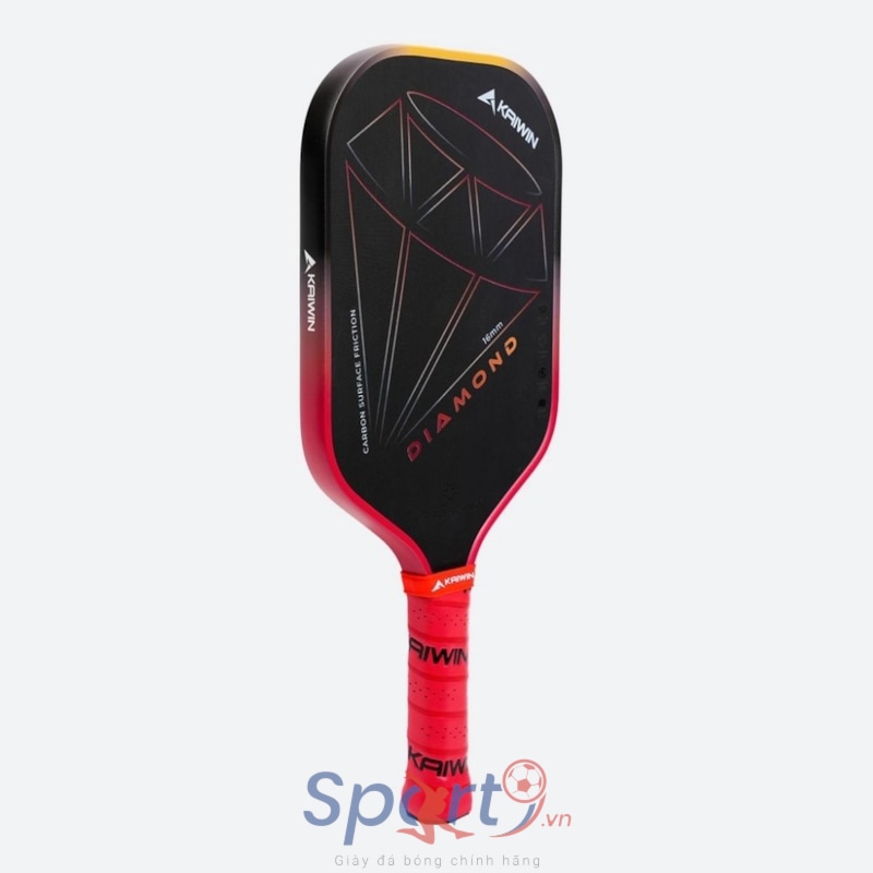 Vợt Pickleball Kaiwin Diamond K-Pro Series 16mm - Màu Đỏ
