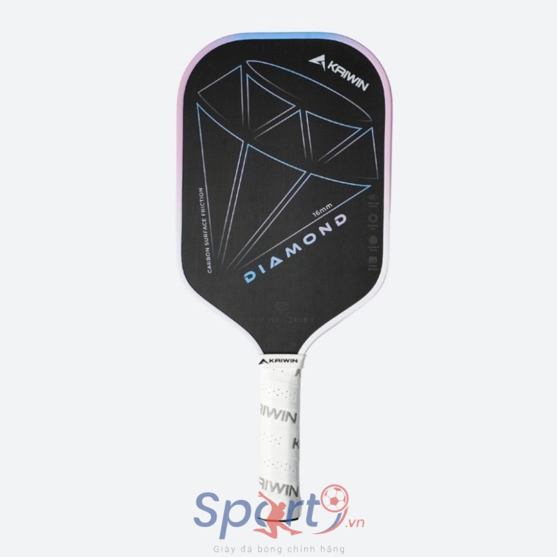 Vợt Pickleball Kaiwin Diamond K-Pro Series 16mm - Màu Hồng