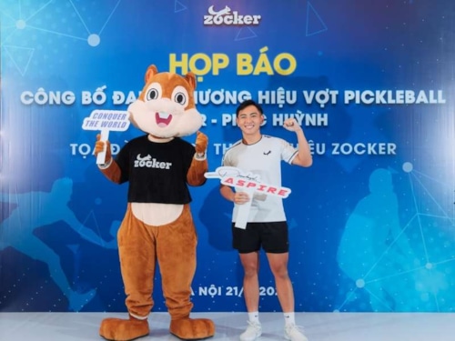 Phúc Huỳnh - Tay vợt số 1 Châu Á trở thành đại sứ thương hiệu Vợt Pickleball Zocker Aspire