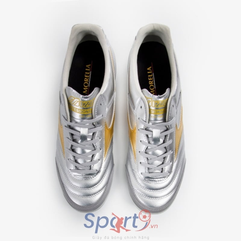 Mizuno Morelia Sala Elite TF Platium - Q1GB251204 - Bạc Vàng