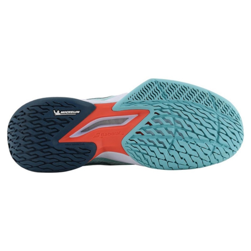 Babolat Jet Mach 3 AC Women 31S24630 - Màu Xanh Trắng